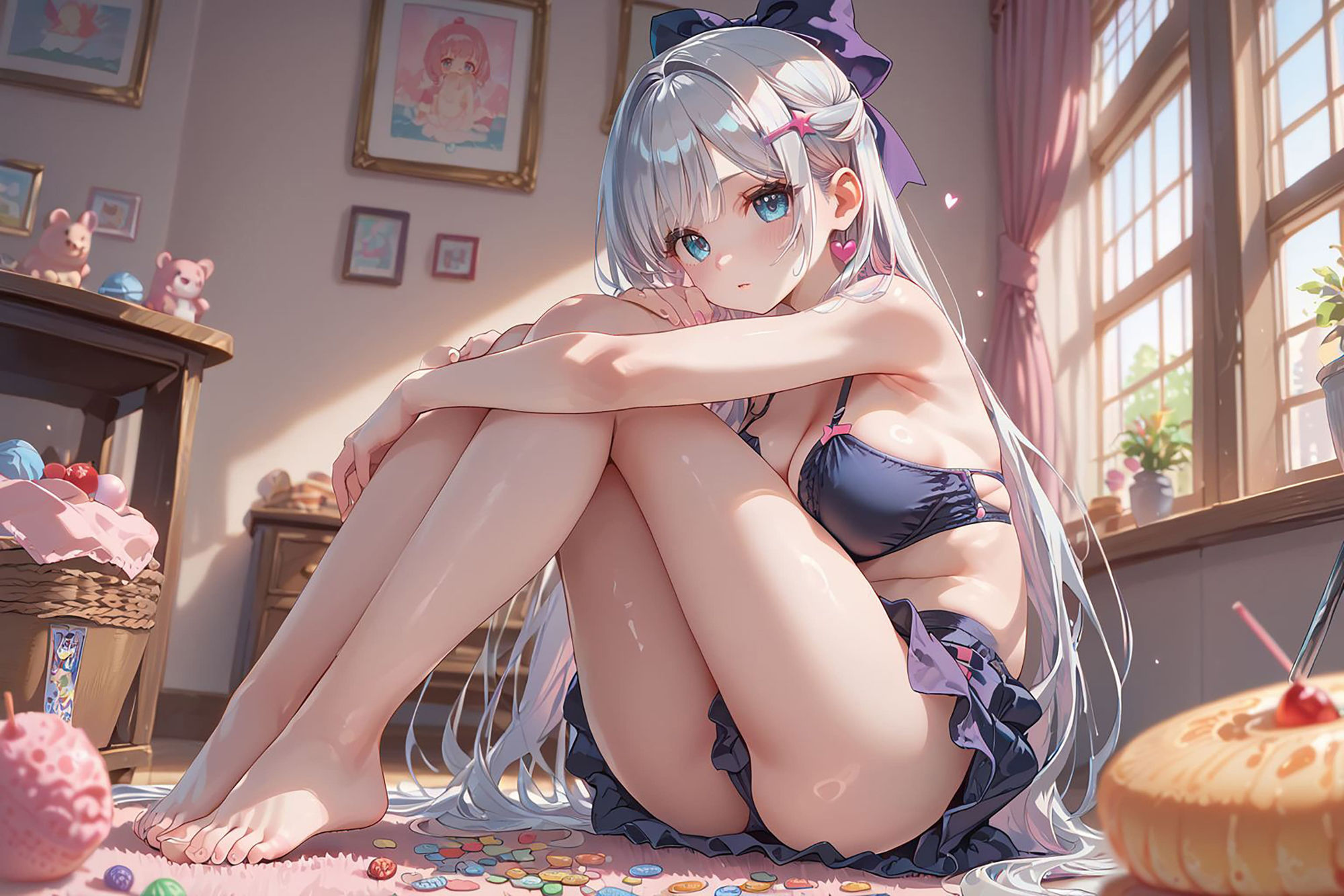 爆乳王女の秘密の私生活 - サンプル画像 1