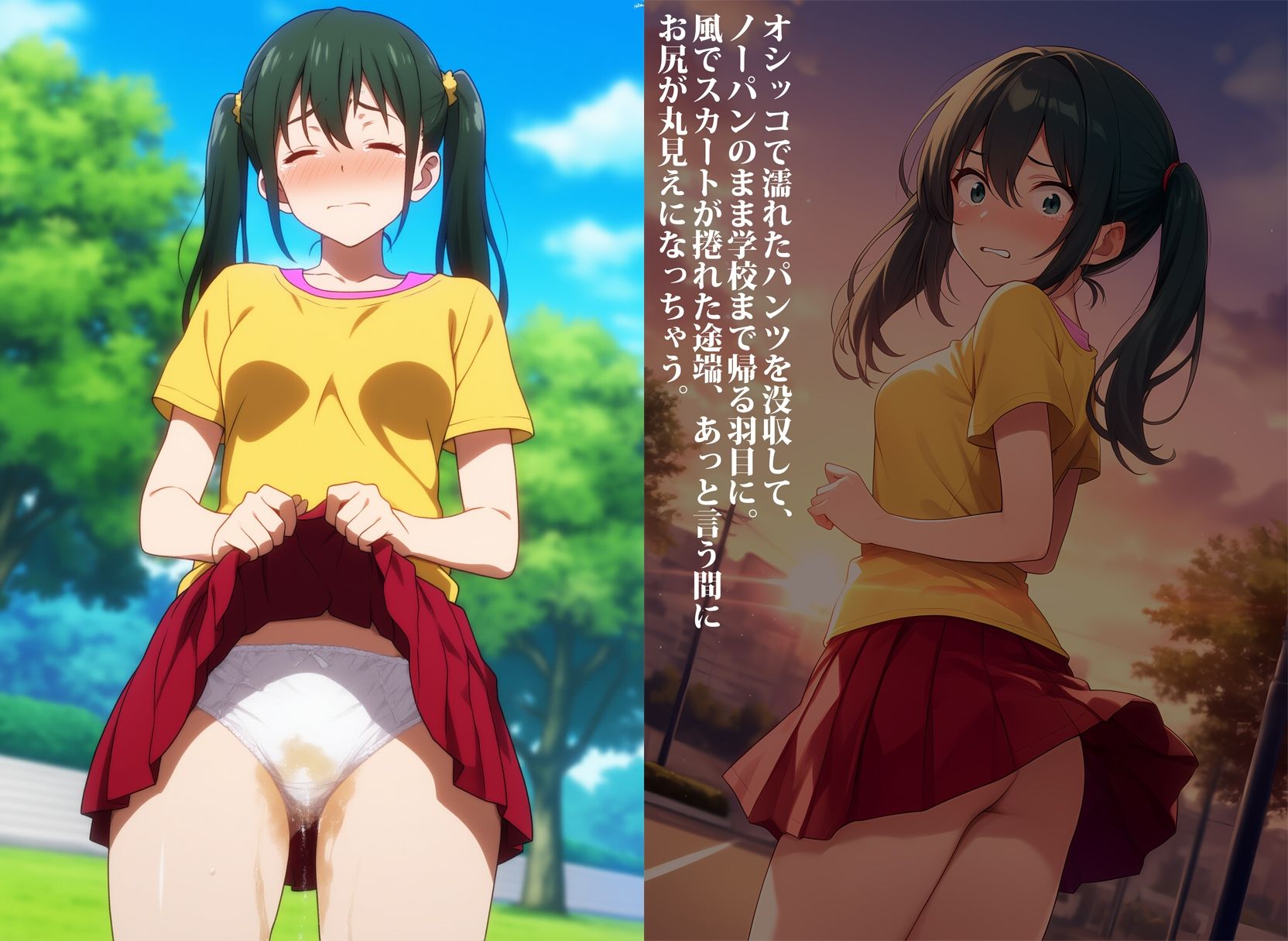 お漏らし女子の後始末 - サンプル画像 2