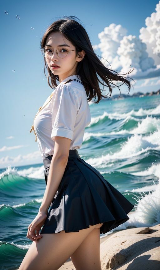 セー〇ームーン のマーキュリーの コスプレをしたら 「水でもかぶって 潮吹きしちゃった」  韓国風美女レスラー軍団 ブラックチョーカーズの 後輩の品評会に潜入！Vol.20 - サンプル画像 1