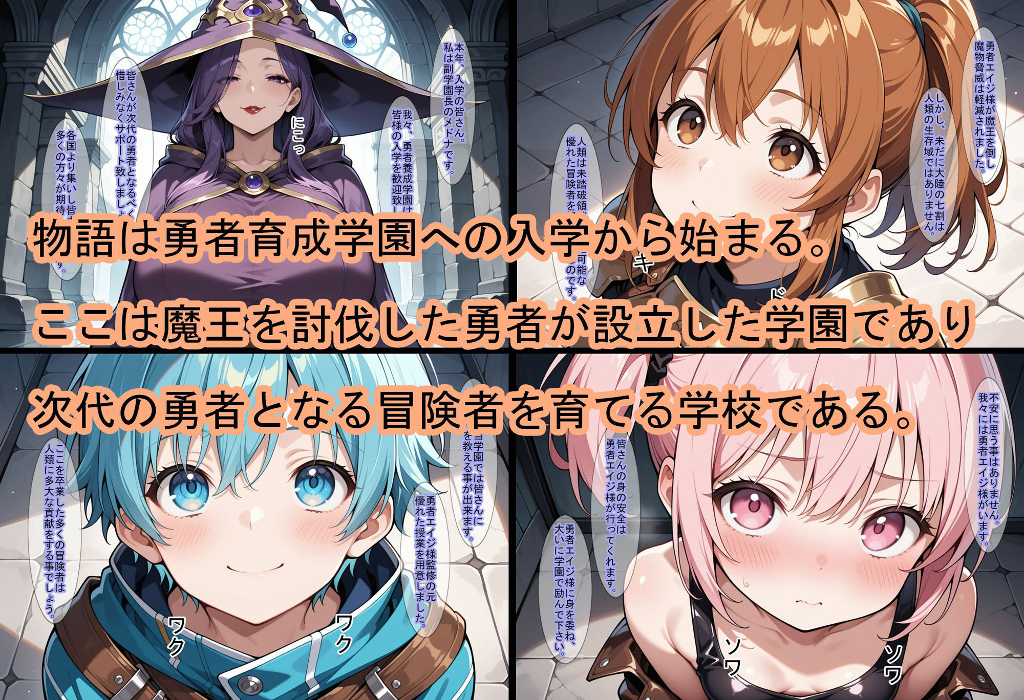 勇者に捧げる貢物を育成する為の冒険者を囲う学園 - サンプル画像 1