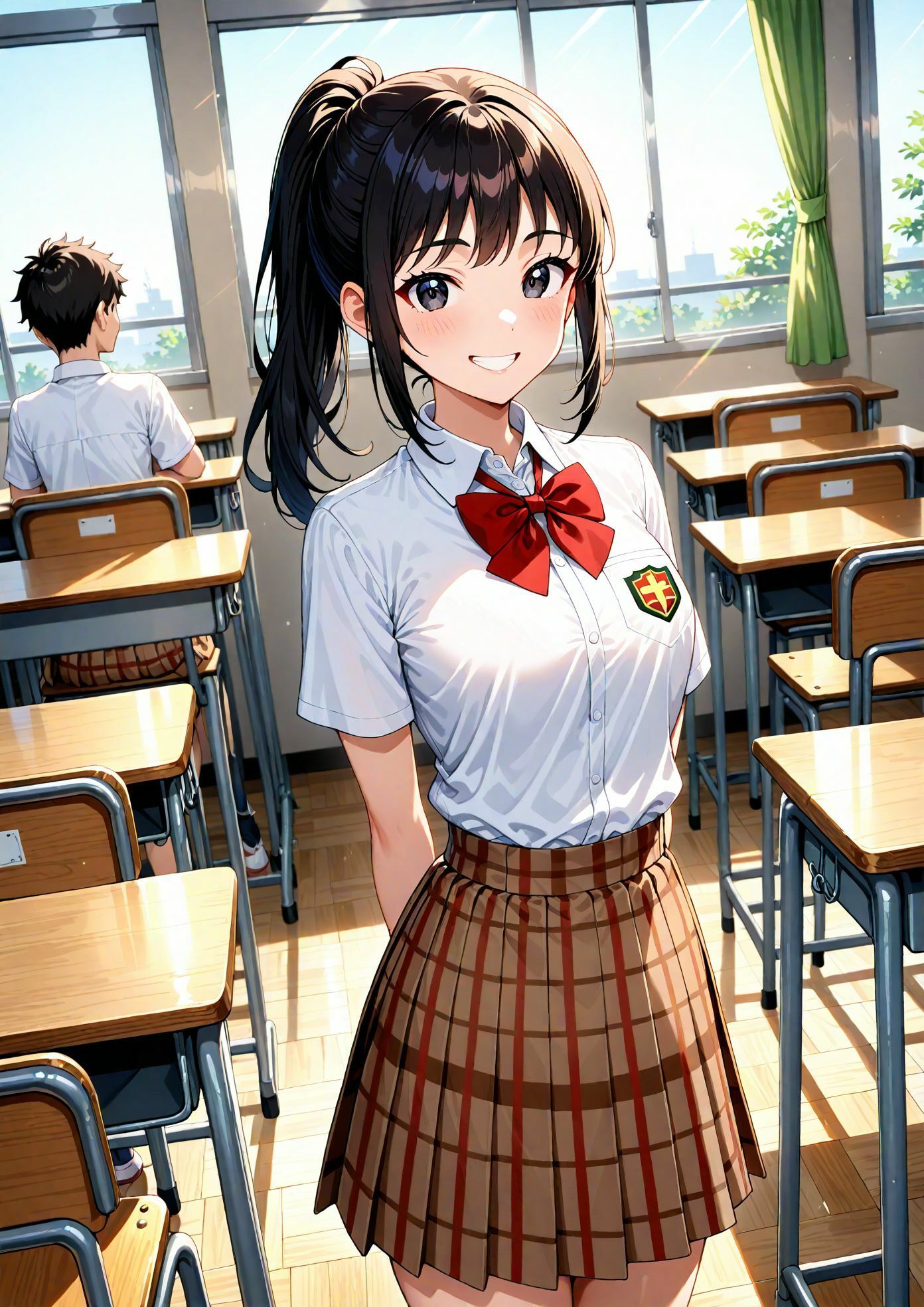【高画質】エロカメラマンの秘蔵コレクション〜巨乳女子〇生編〜 - サンプル画像 1