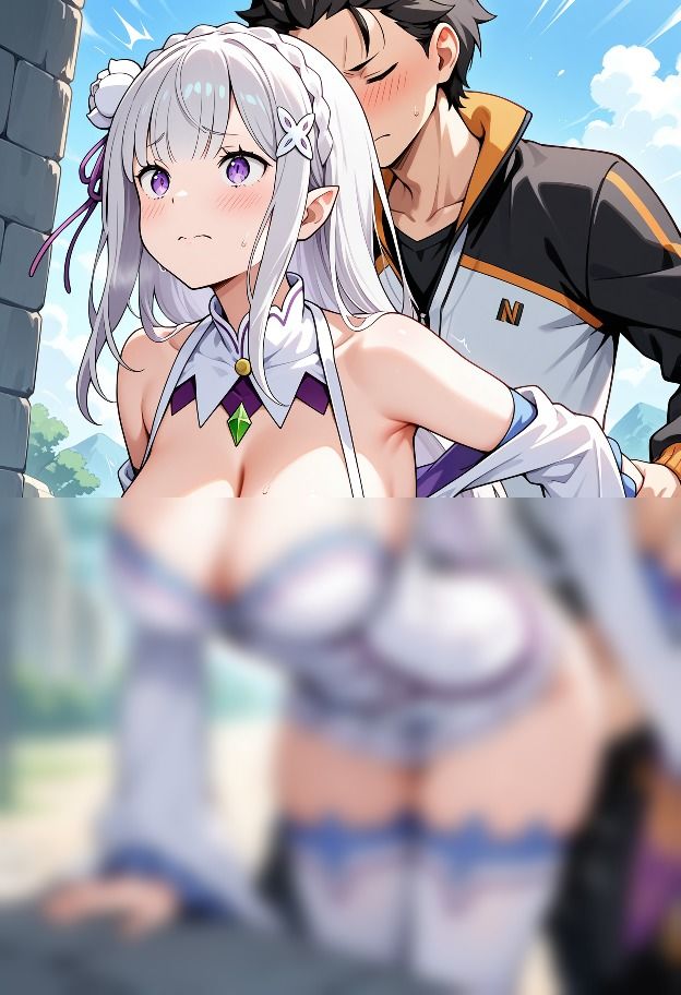 厳選  エミリアxスバル 特集！！！ - サンプル画像 8