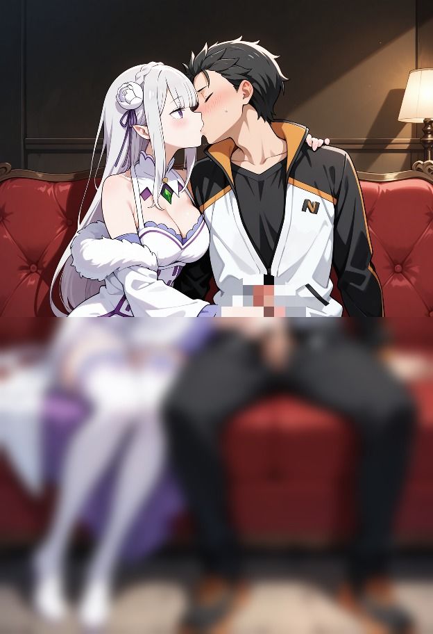 厳選  エミリアxスバル 特集！！！ - サンプル画像 9