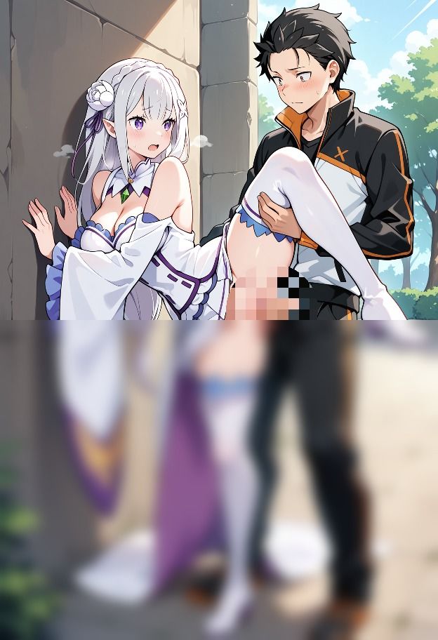 厳選  エミリアxスバル 特集！！！ - サンプル画像 10