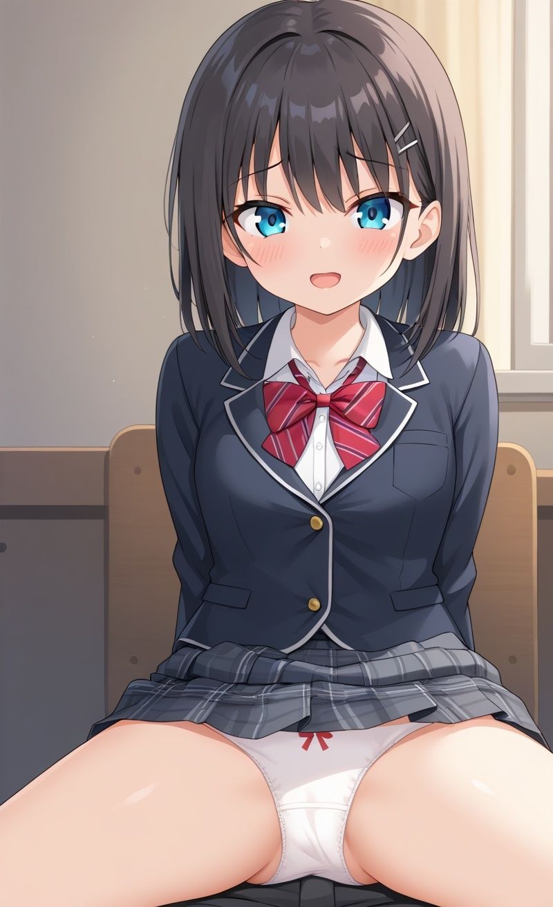 恥じらい女子校生彼女 初めて共にする快感レッスン - サンプル画像 1