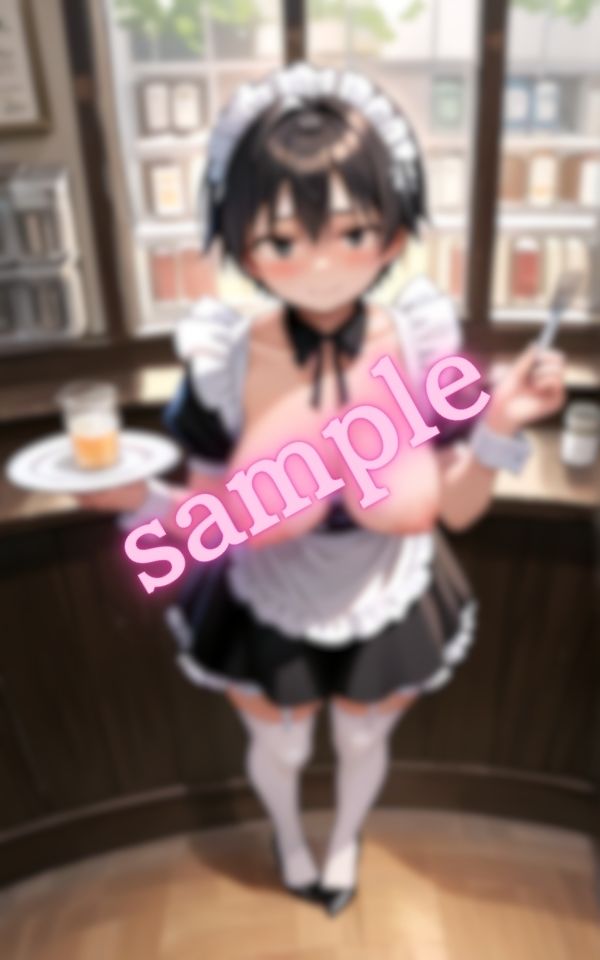 喫茶店でのエッチなアルバイトをする大学生 - サンプル画像 5