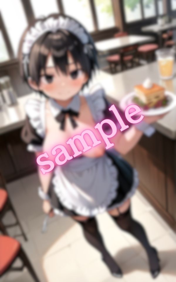 喫茶店でのエッチなアルバイトをする大学生 - サンプル画像 9