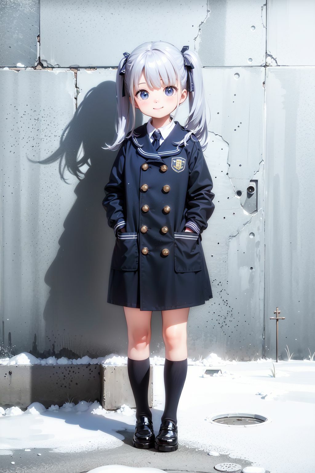 冬の制服女子校生（1）  スカートの中、見せてもらってイイですか？ - サンプル画像 6