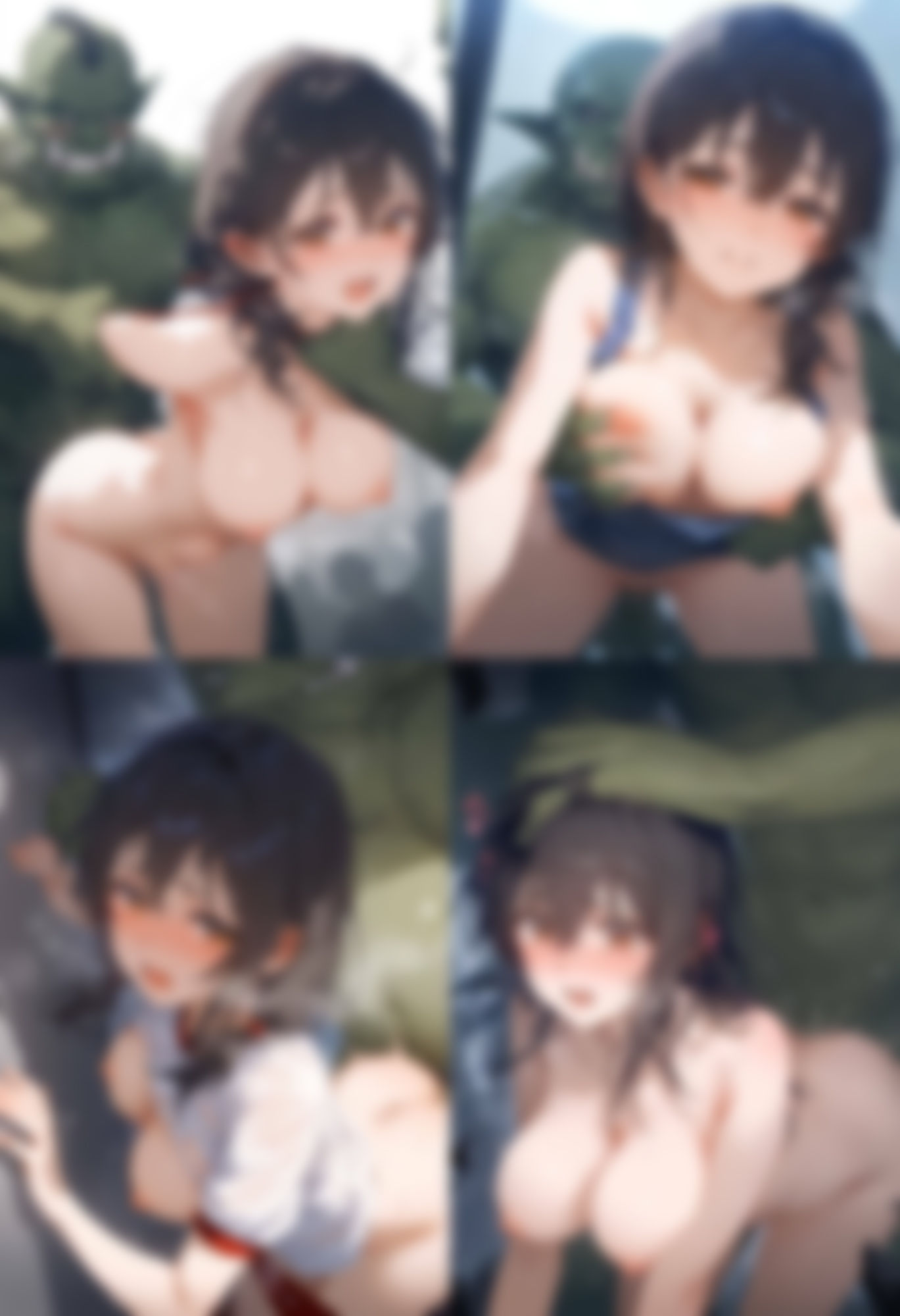 オークの肉穴  藤原〇 - サンプル画像 1