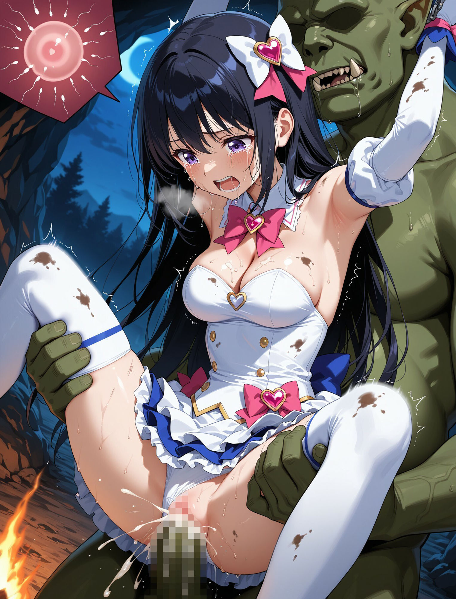 敗北魔法少女忌避受胎_02 - サンプル画像 2