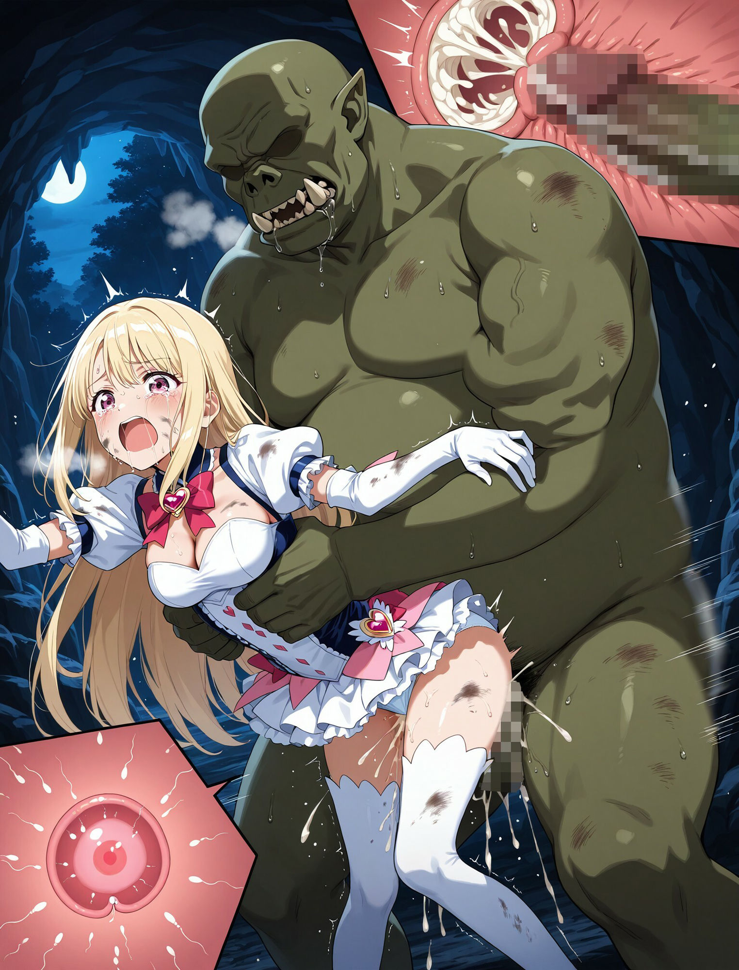 敗北魔法少女忌避受胎_02 - サンプル画像 9