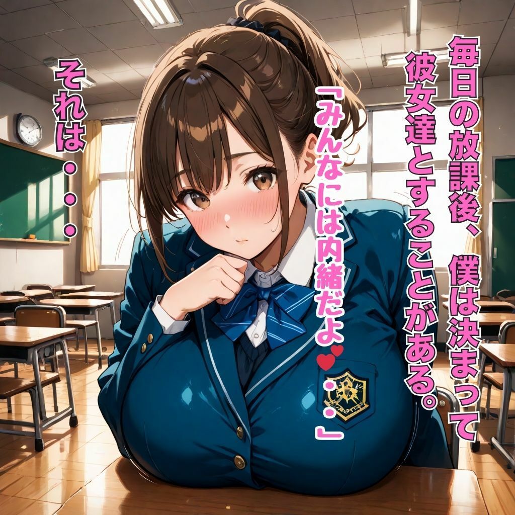 爆乳女子の放課後に始まる中出しセックス - サンプル画像 1