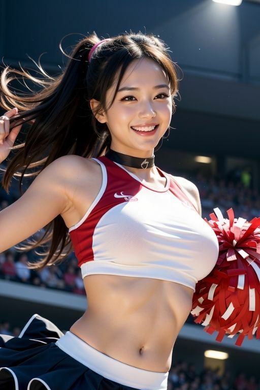 韓国風美女レスラー軍団 ブラックチョーカーズに憧れて…  チアリーダーチーム編 - サンプル画像 2