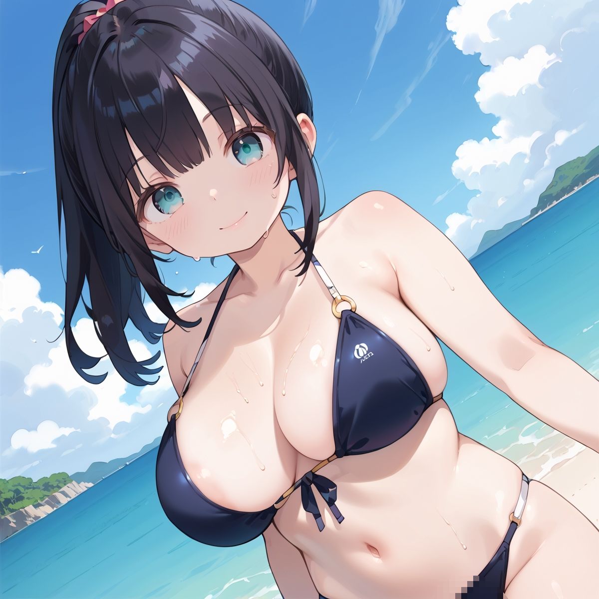 真夏のビーチはさながら彼女の独壇場！vol.7 - サンプル画像 1