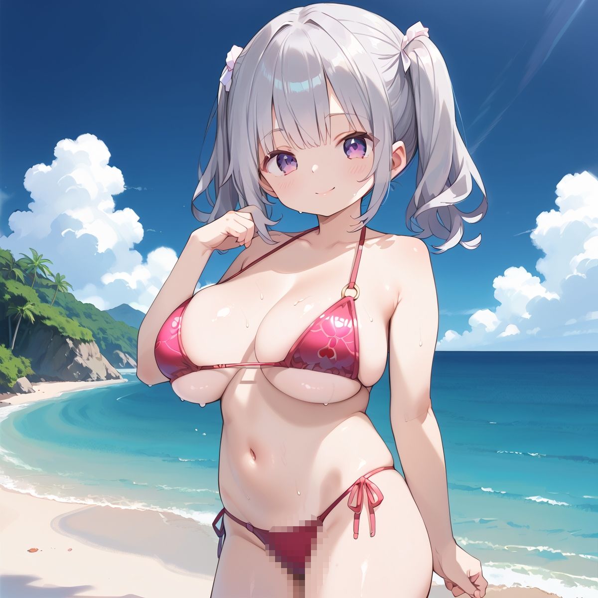 真夏のビーチはさながら彼女の独壇場！vol.7 - サンプル画像 5