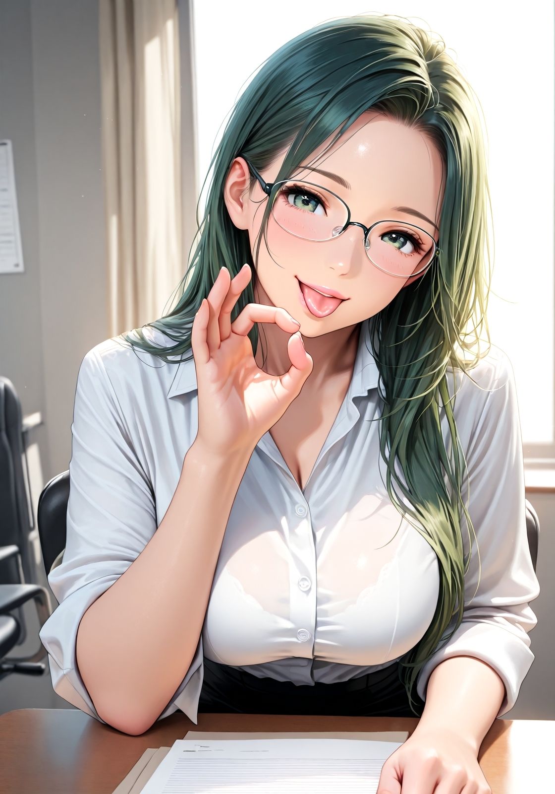 面接にビッチがきた  〜採ってくれるなら好きにしてもいいですよ〜 - サンプル画像 4