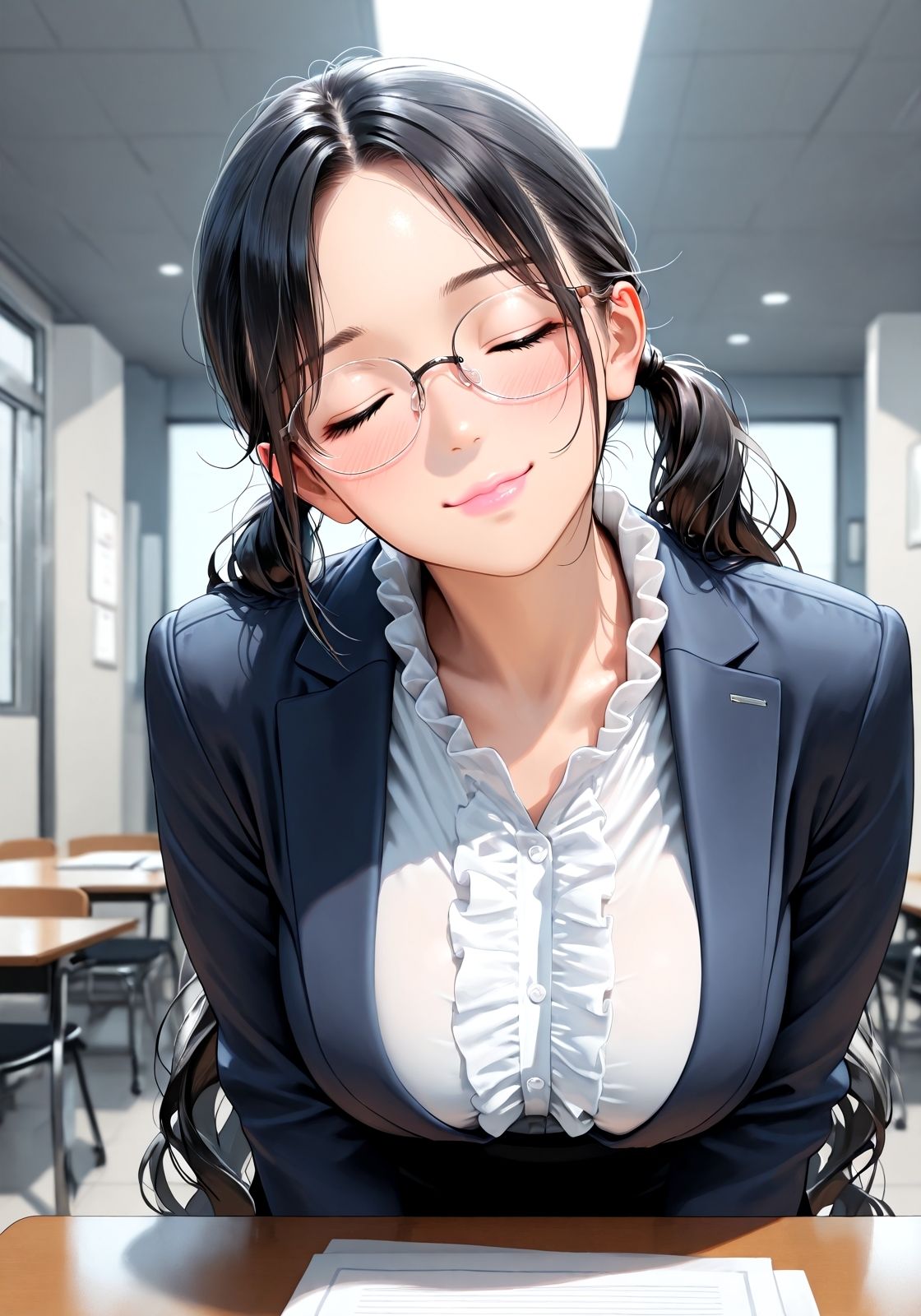 面接にビッチがきた  〜採ってくれるなら好きにしてもいいですよ〜 - サンプル画像 6