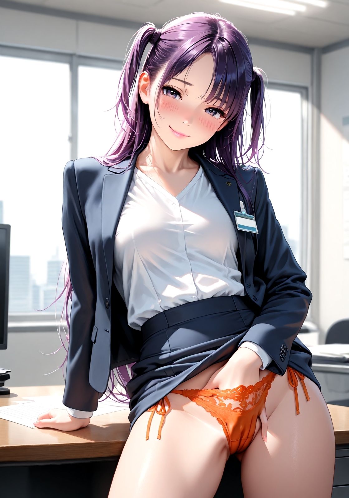 面接にビッチがきた  〜採ってくれるなら好きにしてもいいですよ〜 - サンプル画像 8