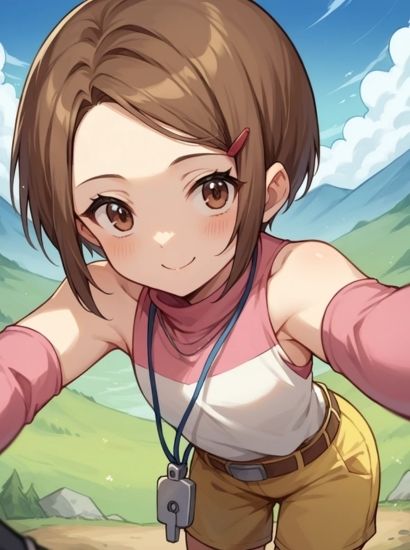 デジモンアドベンチャー02の八神ヒカリから送られてきた自撮り写真 - サンプル画像 1