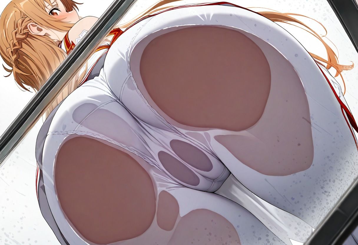 アスナさんのガラス越しのお尻 下からver Vol.1＋Vol.2 - サンプル画像 9