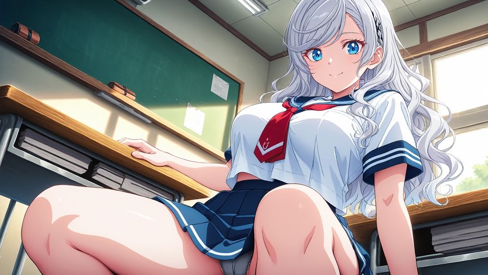 ピンク髪＆銀髪の巨乳水泳部員と新任コーチの種付けレッスン【4K】【FANZA専売】 - サンプル画像 3