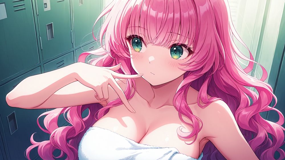 ピンク髪＆銀髪の巨乳水泳部員と新任コーチの種付けレッスン【4K】【FANZA専売】 - サンプル画像 8