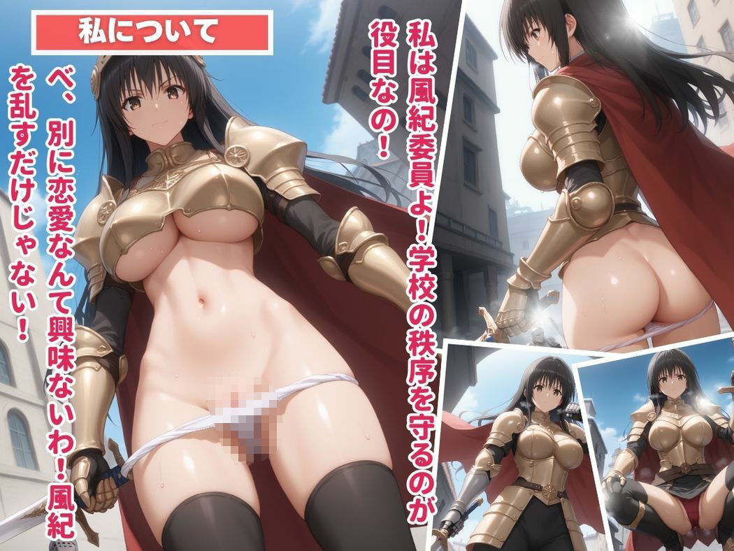 風紀委員の秘密の顔 - サンプル画像 1