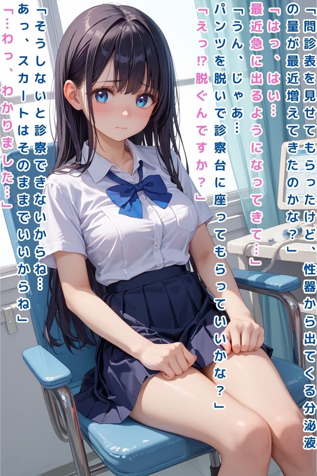 制服少女の膣圧治療【セリフ付き有り】 - サンプル画像 1