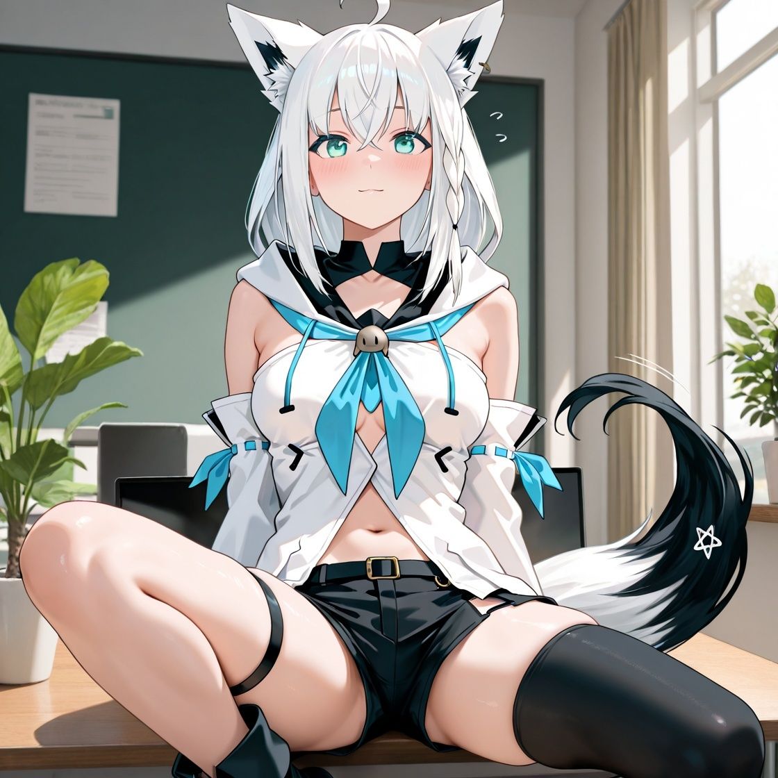 ホ〇ライブ  イチャイチャ同棲  白〇フブキ - サンプル画像 7