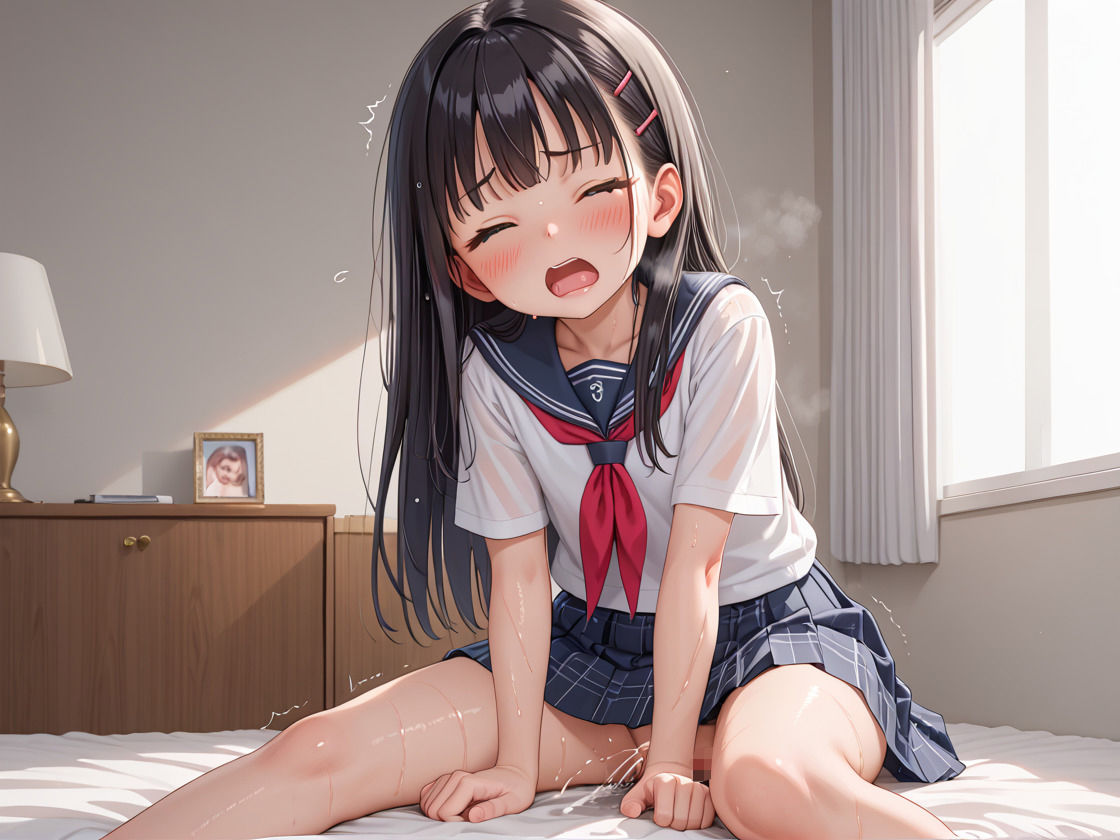 ちっぱいでパイズリしようとする妹 - サンプル画像 6