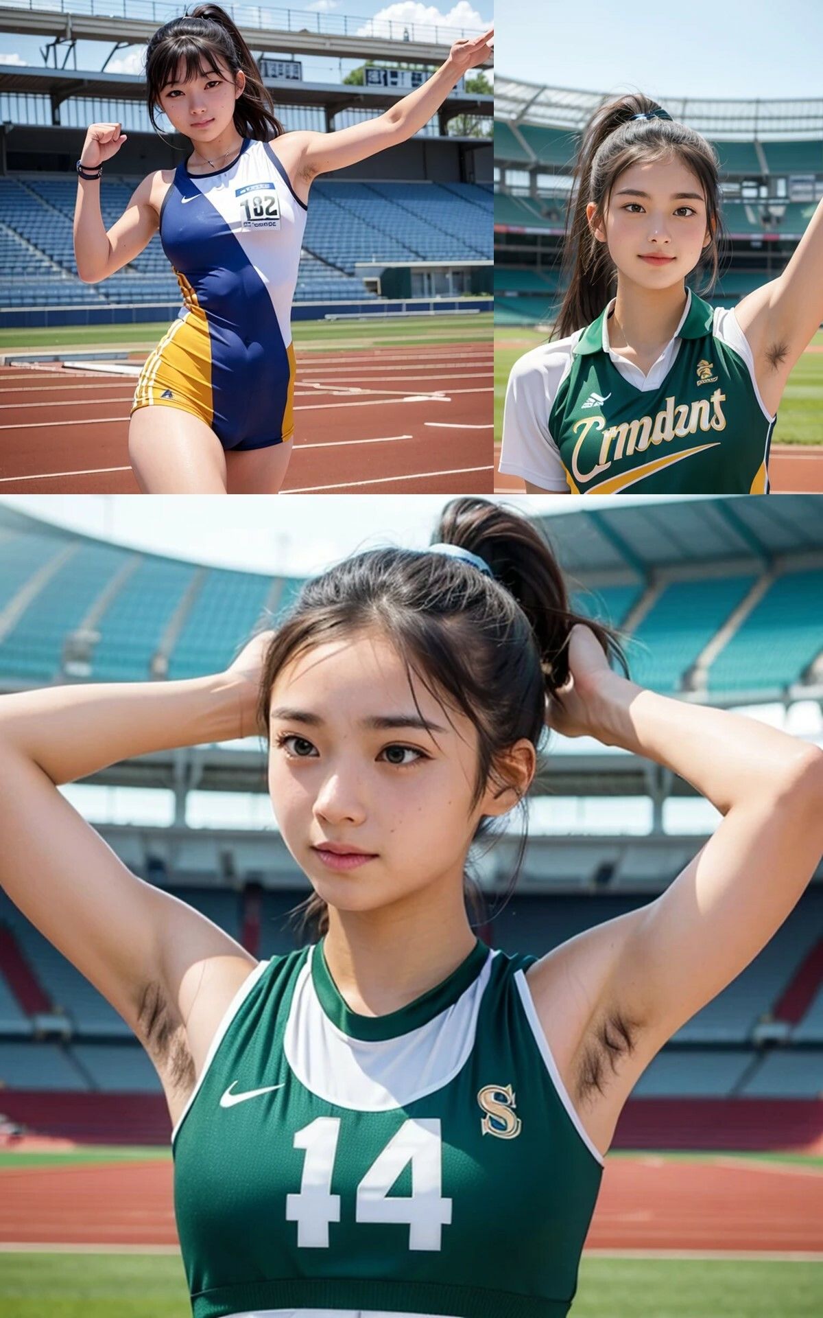 脇毛女子・陸上部 - サンプル画像 7