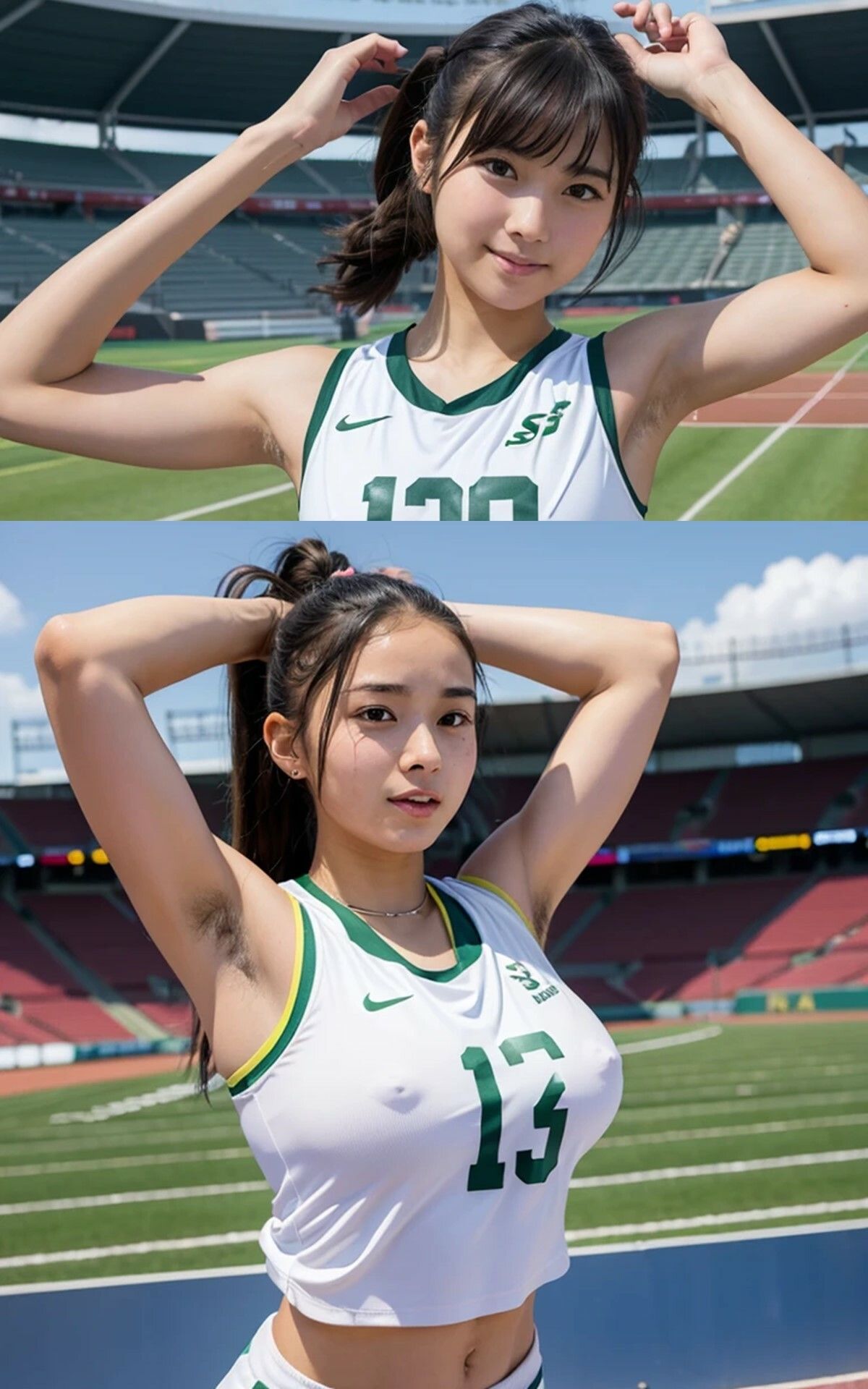 脇毛女子・陸上部 - サンプル画像 8