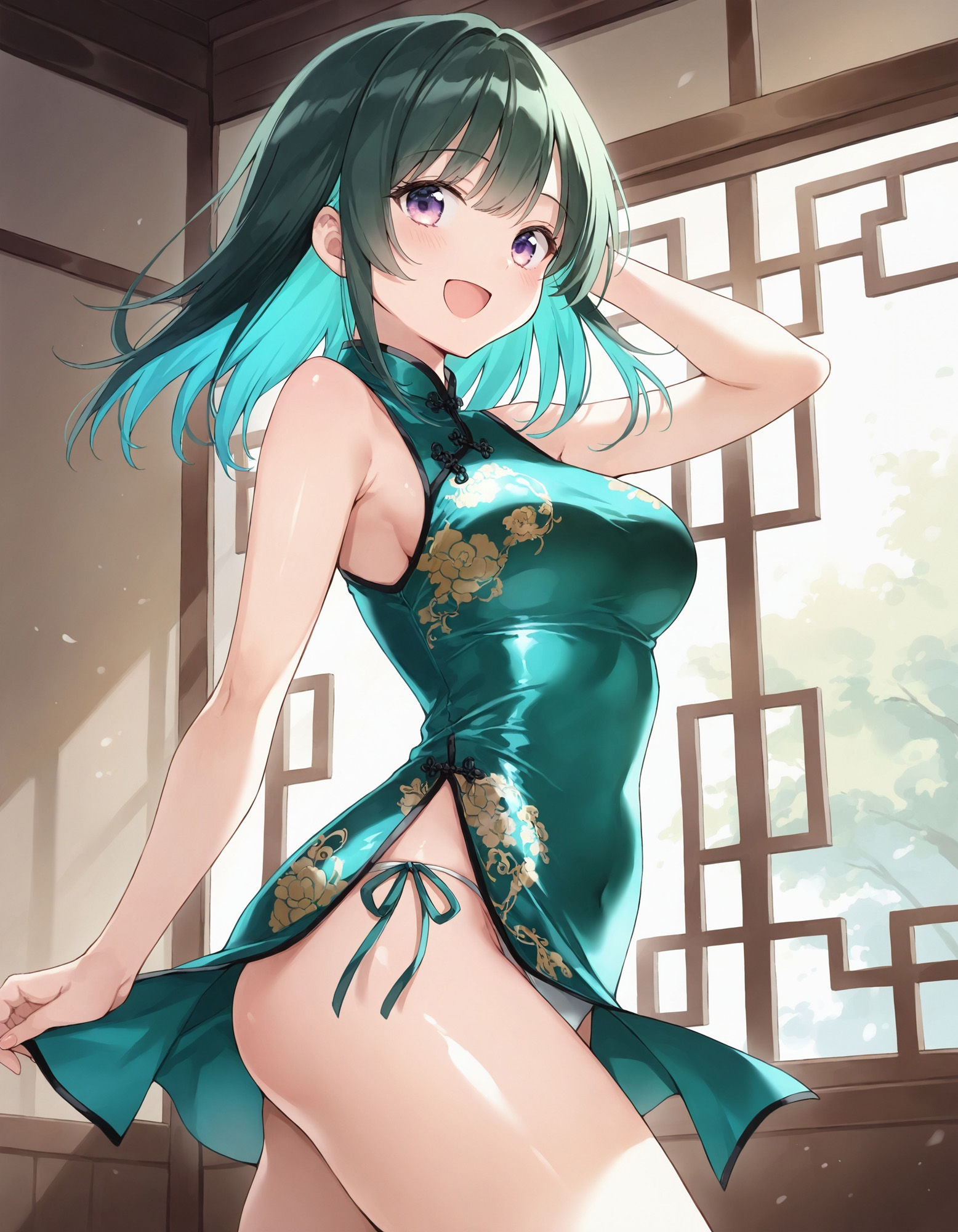 チャイナドレスでパンチラ2 - サンプル画像 7