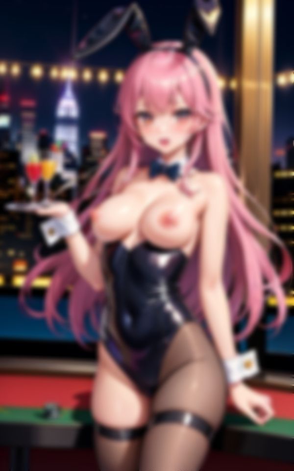 エチエチなバニーガール衣装で明るく色仕掛けするカワイイ巨乳美女記録集 - サンプル画像 1