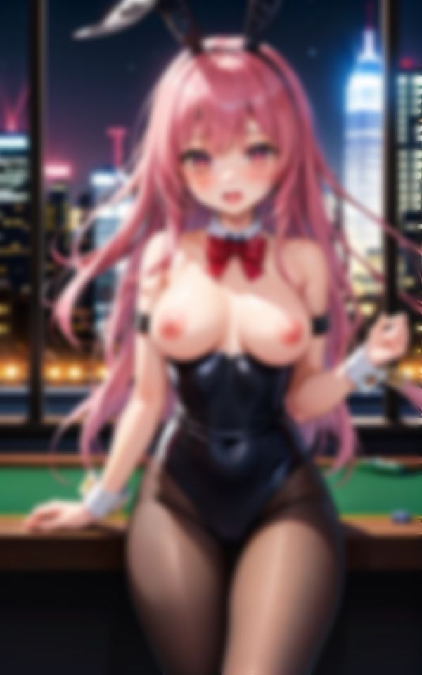 エチエチなバニーガール衣装で明るく色仕掛けするカワイイ巨乳美女記録集 - サンプル画像 2