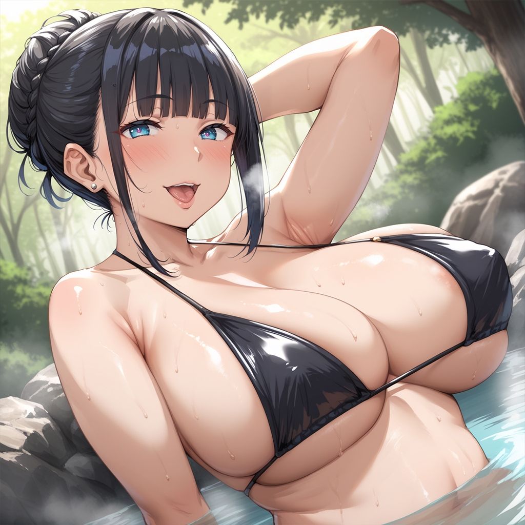 見習い若女将と孕ませ二人きりの混浴温泉 - サンプル画像 8