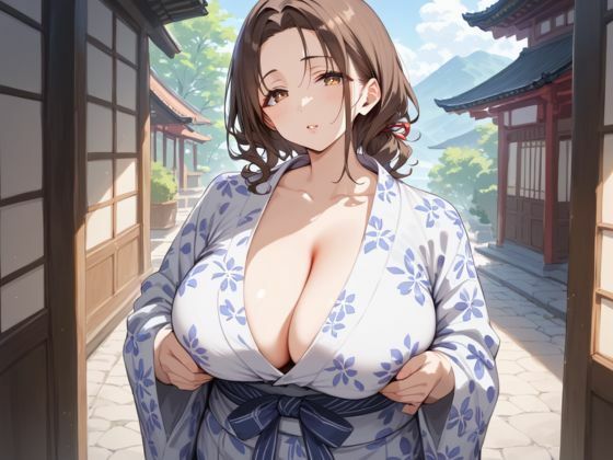 爆乳人妻の性欲発散のための不倫旅行 - サンプル画像 1