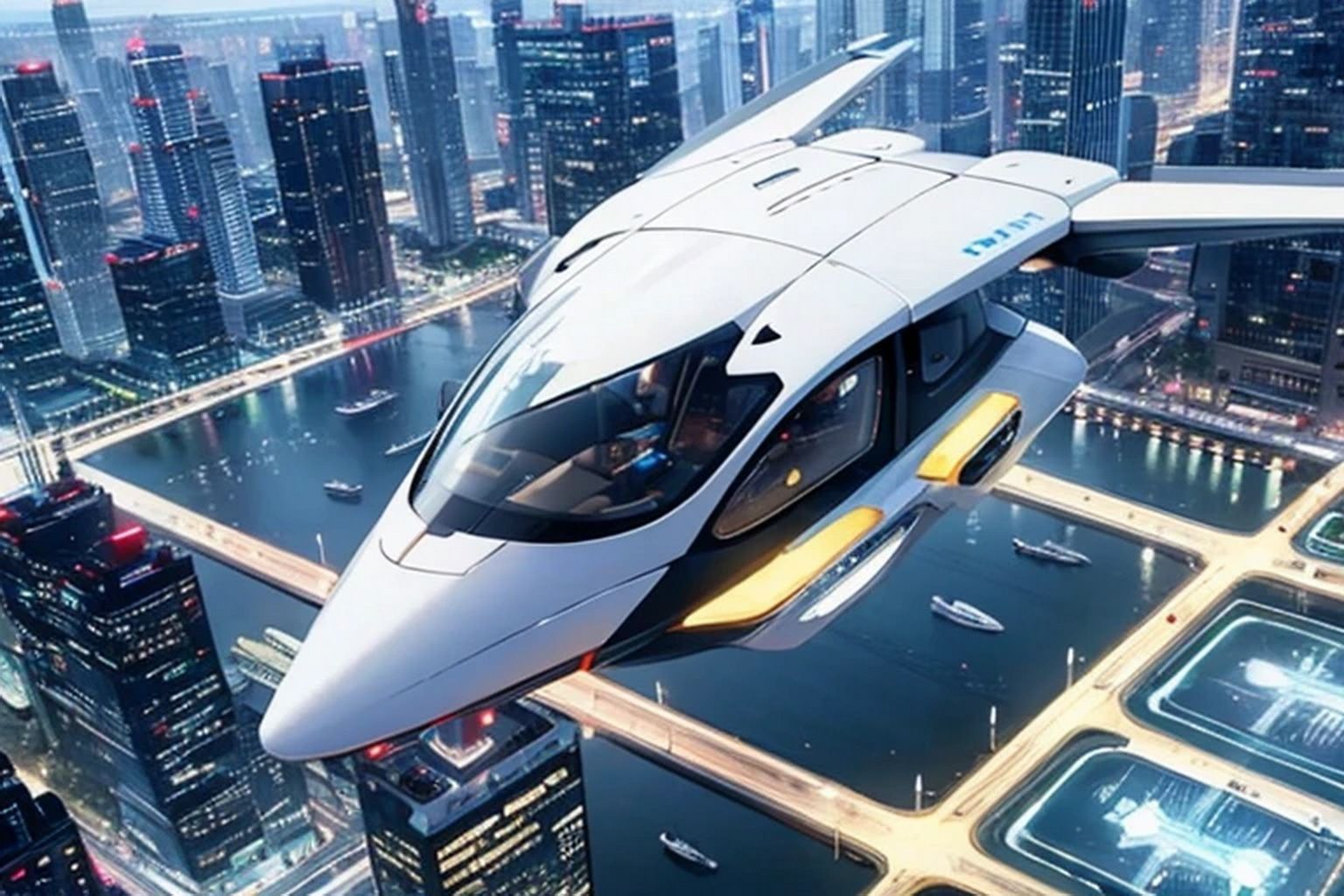 未来都市  背景素材 - サンプル画像 3