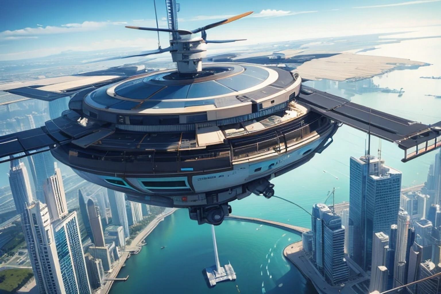 未来都市  背景素材 - サンプル画像 6