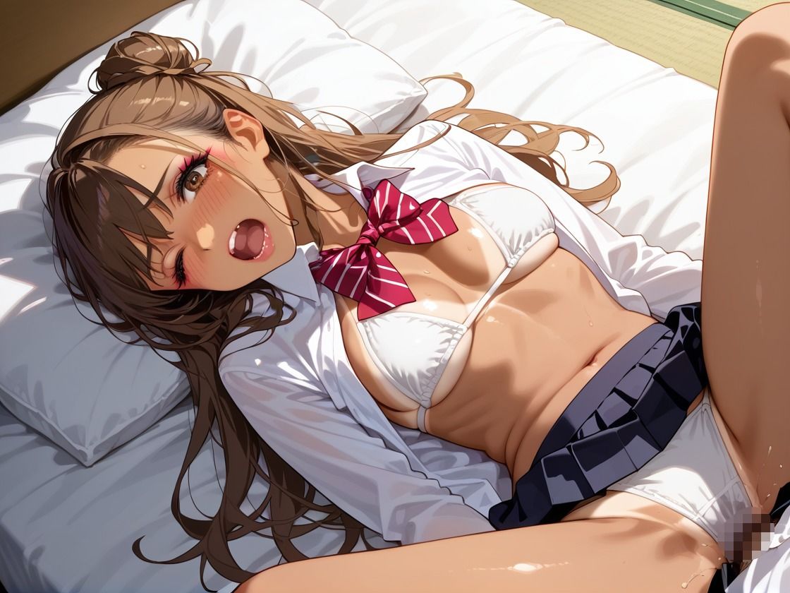 性交学園 美乳黒ギャル - サンプル画像 2