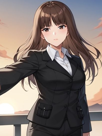 ガールズ＆パンツァーの西住しほから送られてきた自撮り写真 - サンプル画像 1