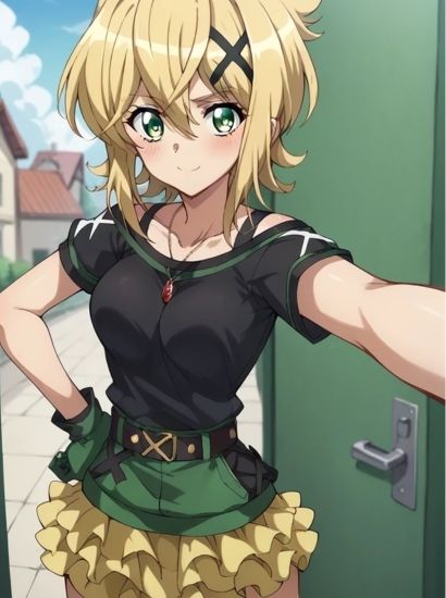 戦姫絶唱シンフォギアの暁切歌から送られてきた自撮り写真 - サンプル画像 1