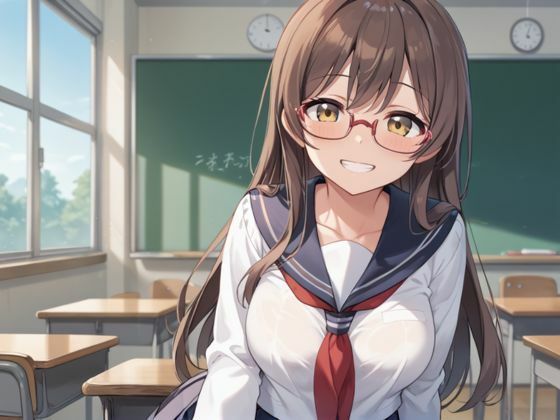 セックスだけで支持される淫乱生徒会長 - サンプル画像 1