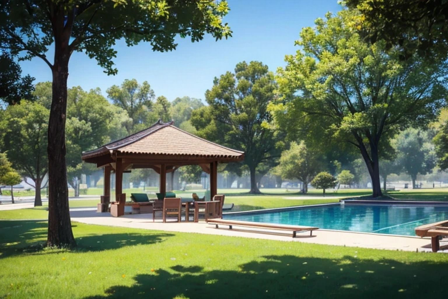 公園・庭園  背景素材 - サンプル画像 1