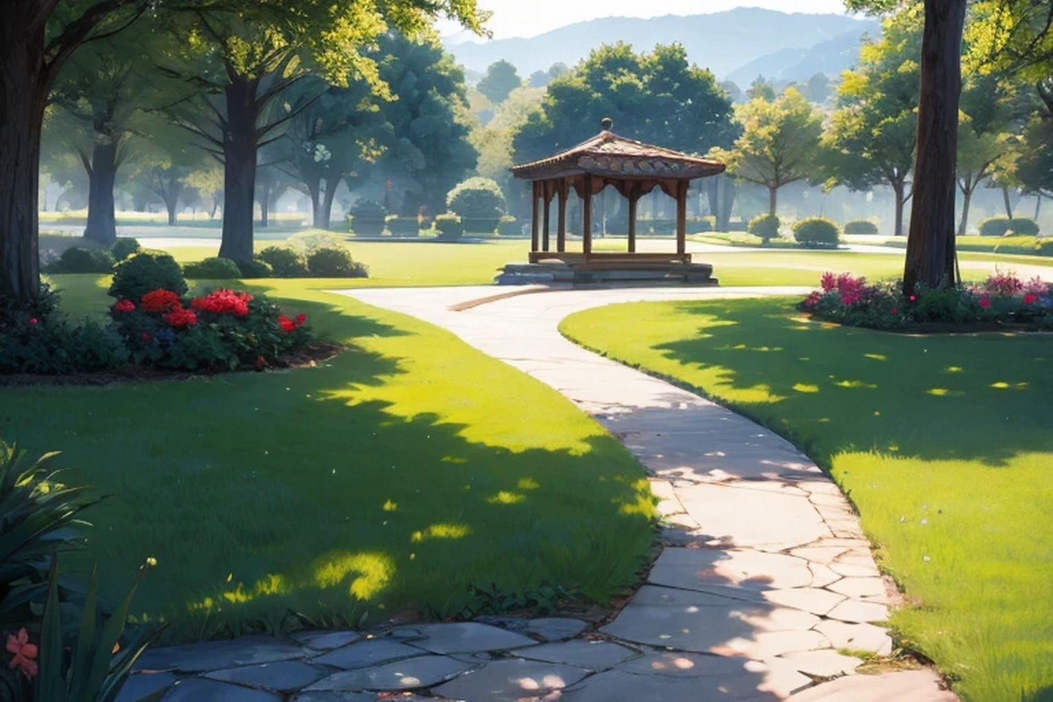 公園・庭園  背景素材 - サンプル画像 4