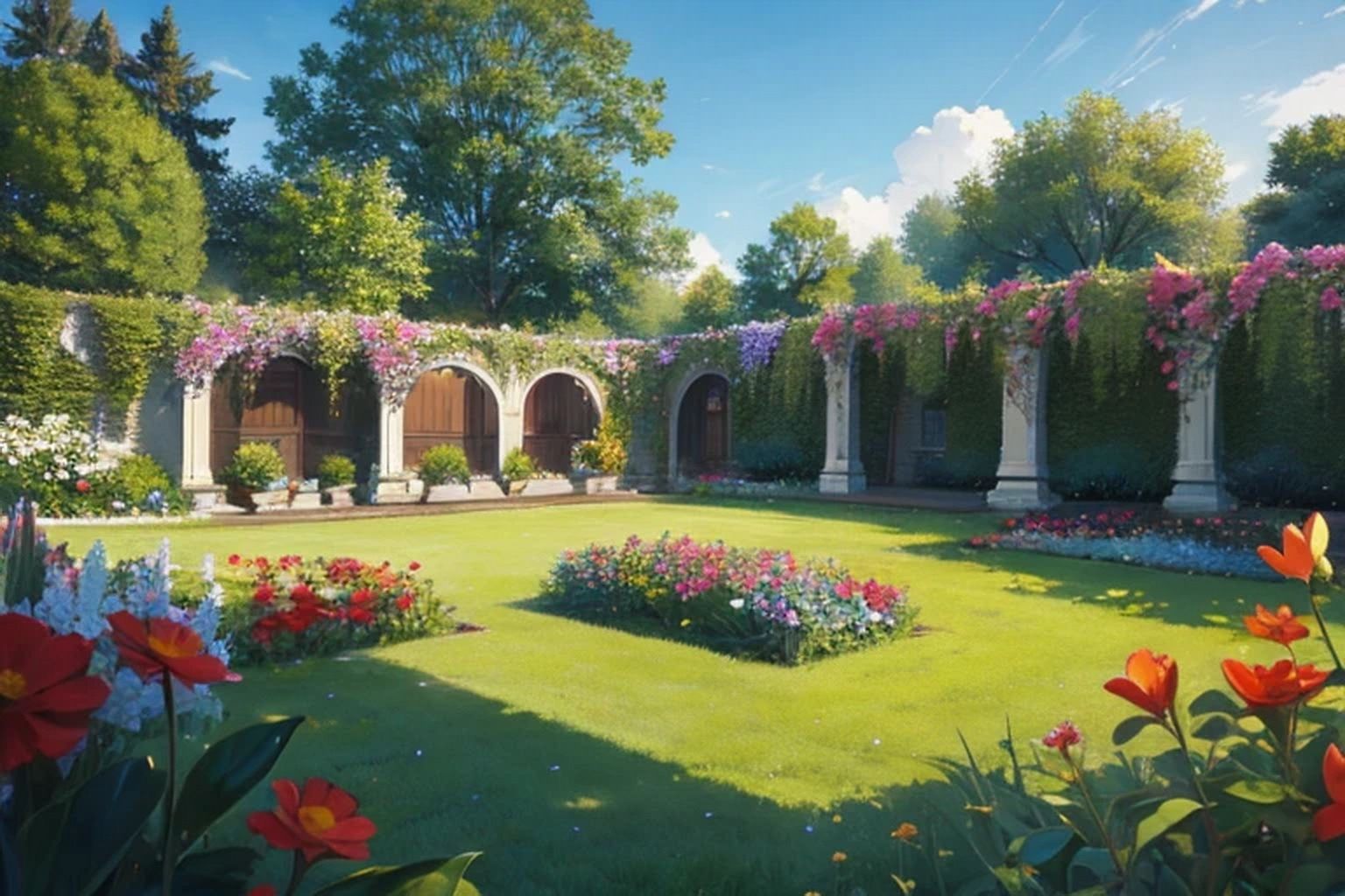 公園・庭園  背景素材 - サンプル画像 6