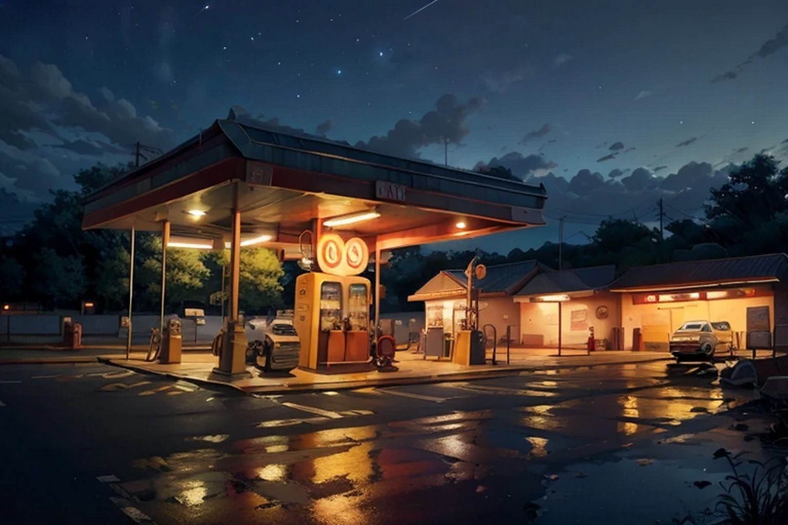 ガソリンスタンド  素材 - サンプル画像 2