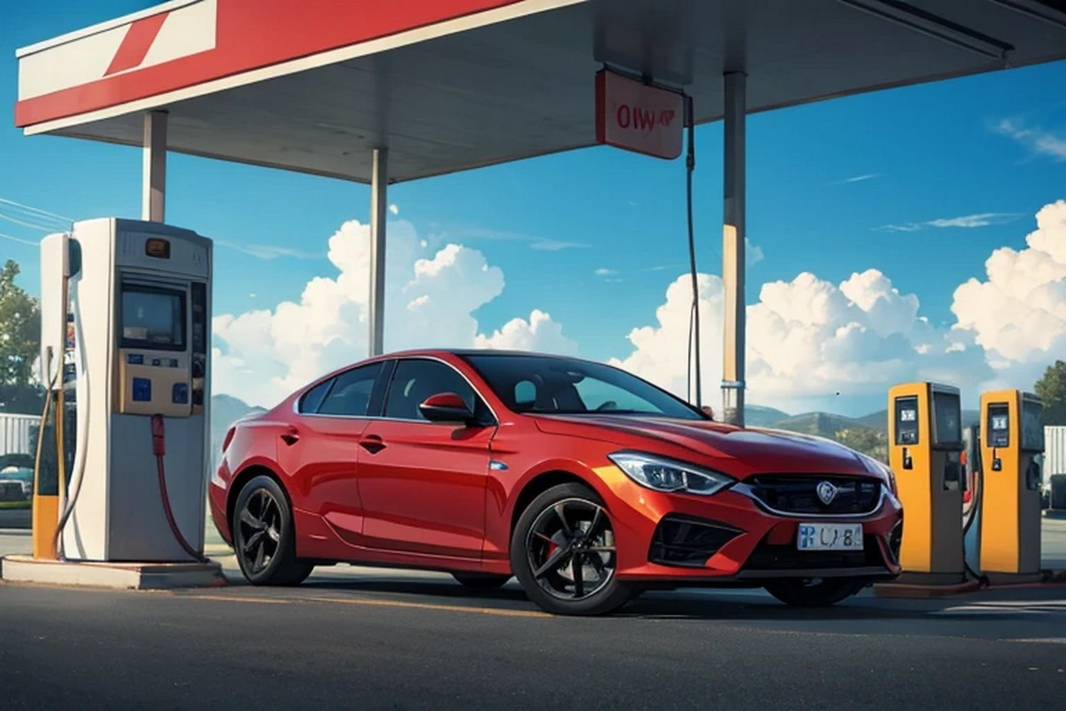 ガソリンスタンド  素材 - サンプル画像 5