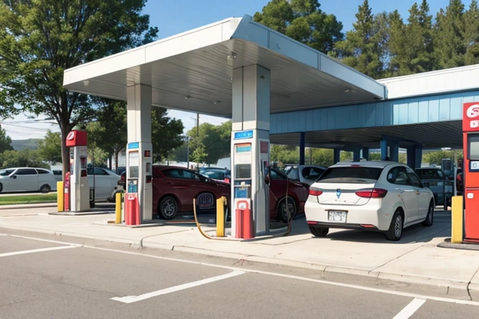 ガソリンスタンド  素材 - サンプル画像 6