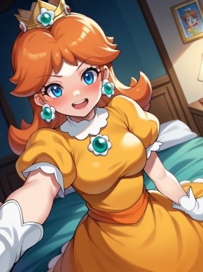 マリオのデイジー姫から送られてきた自撮り写真 - サンプル画像 1